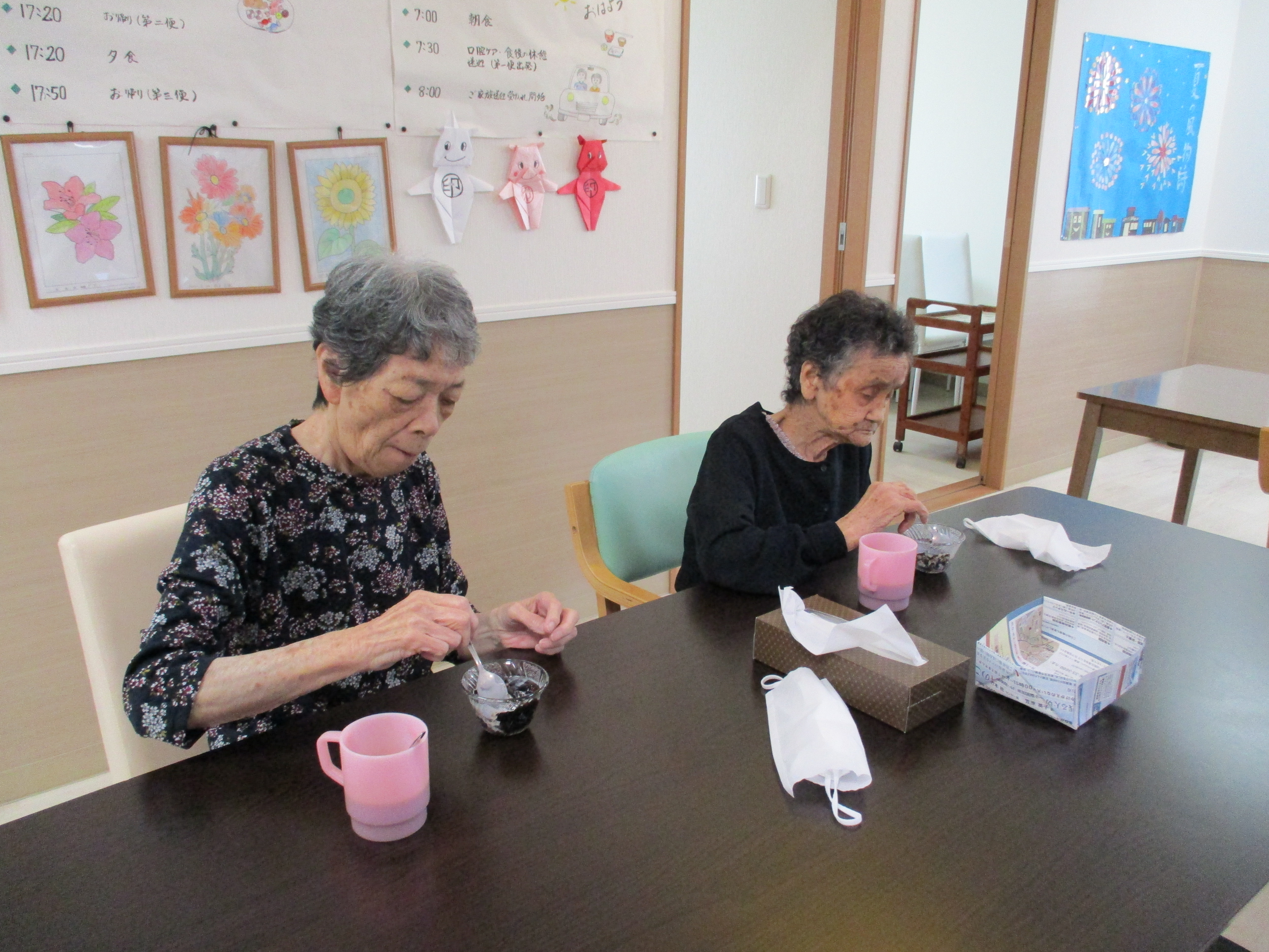 山田屋移転の為　最後の提供コーヒーゼリー